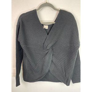 Sky and Sparrow Twist Knot reversible Sweater Various sizes